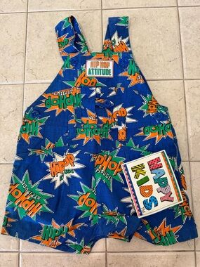 Happy Kids Hip-Hop Attitude Overalls